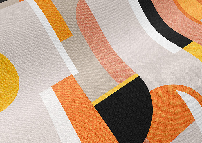 Archways, Orange - Made to Measure Curtains - Image 4